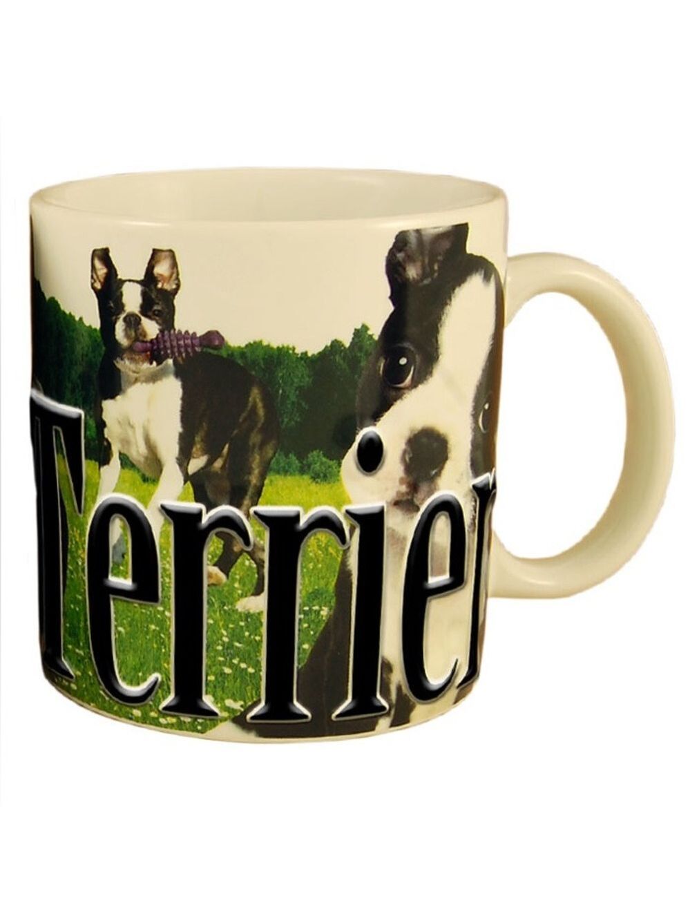 Americaware Boston Terrier Color Relief Mug Flawed